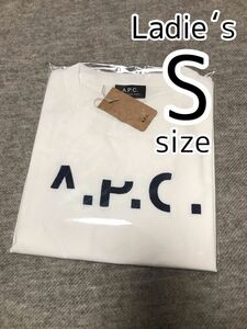 【未使用】A.P.C.欠けロゴ半袖Tシャツ(レディースS) apc アーペーセー