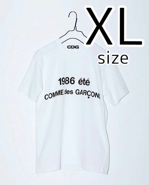 【未使用】XLサイズ 1986 ete CDG コムデギャルソン 半袖Tシャツ