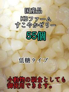 国産 昆虫ゼリー 低糖タイプ すこやかゼリー16g 55個 クワガタ カブトムシ 小動物 ハムスター モモンガ ハリネズミ KBファーム