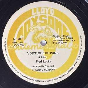 FRED LOCKS & THE CREATION STEPPERS / VOICE OF THE POOR (12 дюймовый одиночный )