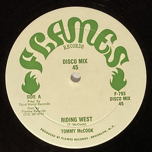 TOMMY MCCOOK / RIDING WEST (12インチシングル)