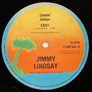 JIMMY LINDSAY / EASY (12インチシングル)