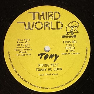 TOMMY MCCOOK / RIDING WEST (12インチシングル)