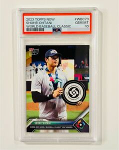 【送料込】 PSA10 鑑定済 Topps now MLB 大谷翔平 カード WBC MVP