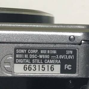 SONY ソニー Cyber shot DSC-W690コンパクトデジタルカメラ 10x Zoom 16.1x MEGA PIXELS 動作確認済み の画像9