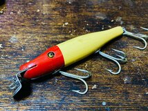 30's CreekChub PIKIE MINNOW グラスアイ!! 1930年代!! 初期!! / クリークチャブ パイキーミノー B級ルアー 珍品 レア ビンテージ USA_画像1