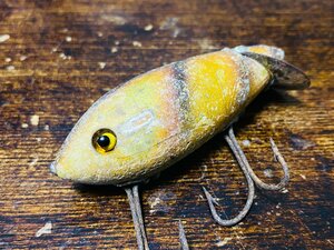 20's HEDDON Baby Crab Wiggler #1900 グラスアイ!! オールド!! 希少!! ウッド!! 1920年代 / オールドヘドン ベビークラブウィグラー