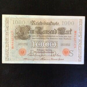 World Paper Money GERMANY 1000 Mark【1910】『S』①