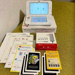 ☆NINTENDO 3DS LL ホワイト SPR-001 ACアダプタ付き 任天堂 ニンテンドー☆