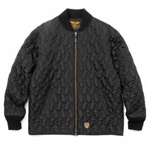 CALEE キャリー　RIPSTOP NYLON QUILTING JACKET キルティングジャケット ブラック　サイズXL