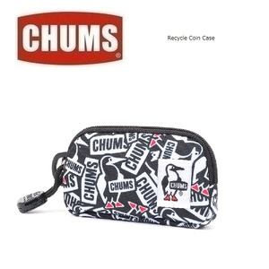 CHUMS チャムス リサイクルコインケース ロゴステッカー柄 CH60-3572　小銭入れ　コインケース　アウトドア　キャンプ