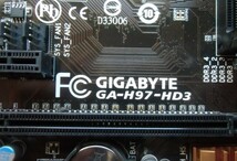 Win10確認済 LGA1150 ATXマザボ(GIGABYTE GA-H97-HD3 REV:1.0 BIOS/F9c)/CPU(Celeron G1840)のセット_画像4