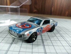 ミニカー HOTWHEELS Ford Mustang Silver 1968 箱なしプラ箱入 ホットウィール ルース フォードマスタング レトロ