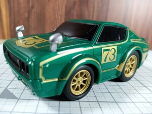 プルバックカー NISSANスカイラインGT-R KPGC110 #73 箱なし ドライブタウン/アットカー/@car