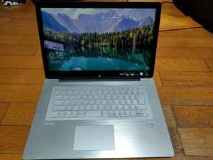 SONY VAIO SVF15N18DJS 2in1 Core i7-4500U Full HD タッチパネル液晶 メモリー8GB SSD256GB キーボードバックライト 