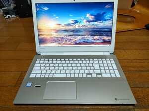 美品 東芝 dynabook T55/EGD Core i5-7200U SSD256GB メモリー8GB DVDディスクドライブ