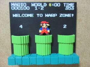 * Super Mario Brothers stage figure 1-2 Mario * geo llama earth tube fi gear magnet dotsu dot magnet 