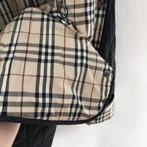 BURBERRY バーバリー キルティングジャケット ブルゾン ノバチェック ブラック Lサイズ 11サイズ 大きいサイズ_画像8