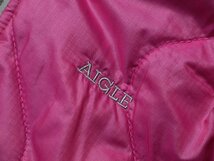 AIGLE　エーグル　リバーシブル　中綿入り　フーデット　ナイロンジャケット　正規品　8604-07453　フーディー　アウトドア　ブルゾン_画像6