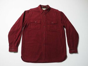 L.L.Bean　エルエルビーン　ダブルフェイス　ネルシャツ　M-Rサイズ　ワークシャツ　ヘビーネルシャツ　フランネル　シャモアクロス　