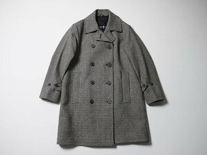 スコットランド製　MACKINTOSH　マッキントッシュ　ウールコート　正規品　サイズ32　チェック　ソフトツイード　ダブル　八木通商　