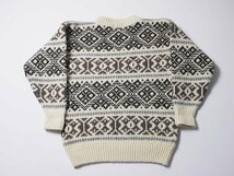 オールド◆　デンマーク製　SWEATER MARKET　セーターマーケット　セーター　ウール　ニット　Sサイズ　総柄　コペンハーゲン　_画像2