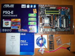 ★☆ASUSマザーボード P5Q-E + Core2DuoE8400 + 2GBメモリ4枚 セット【中古品】☆★