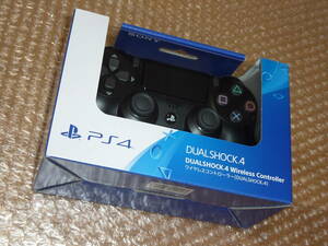 1円～★SONY 純正品　ワイヤレスコントローラー (DUALSHOCK 4) ジェット・ブラック　デュアルショック４　DS4 新品未開封　送料無料