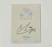 ミンギュ SEVENTEEN CAFE 2022 SUNSET RESORT オンライン EC トレカ MINGYU Photocard_画像6