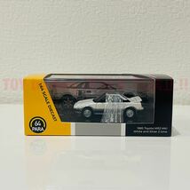 パラゴン トヨタ MR2 AW11 1985 ミニカー ホワイトシルバー 1/64 LHD PARAGON_画像2