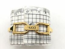 0104-002S⑯22935　腕時計 GUCCI グッチ 1500 レディース バングルウォッチ 黒文字盤 クォーツ 箱付き_画像8