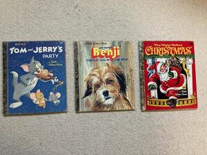 幼児向け英語絵本　３冊　/a little golden book 　Tom and　Jerry,S　Party　②Benji　③The　Night　Before　Christmas　