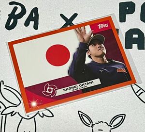 10シリ TOPPS 2023 大谷翔平 WBC MVP Global Stars Flag of a Nations #F-10 Team Japan オレンジ パラレル 日本 トレカ カード 激レア