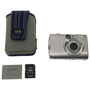 【動作品】Canon IXY DIGITAL 900IS PC1209 シルバー 4.6-17.3mm F2.8-5.8 710万画素 手ぶれ補正 バッテリー SDカード2GB付 デジカメ C3874