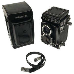 【動作品】minolta AUTOCORD III ROKKOR 75mm F3.5 ミノルタ オートコード 二眼レフカメラ 中判フィルムカメラ 単焦点レンズ 現状品 C3886
