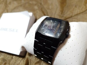 [ used beautiful goods ]DIESEL wristwatch diesel clock 