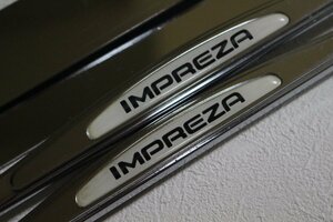 希少■SUBARUスバル純正OP■IMPREZA専用■インプレッサ専用■シルバーメッキナンバーフレーム■2枚現品のみ