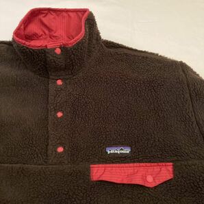 Lサイズ・極美品【2007・廃盤】patagonia メンズ・リバーシブル・スナップT・プルオーバー RRD ベアブラウンReversible Snap-T レトロX希少