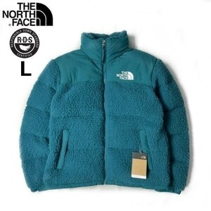 1円～!売切!【正規新品】THE NORTH FACE◆SHERPA NUPTSE JACKET ダウンジャケット ヌプシ モコモコ シェルパフリース ボア(L)青 190122-175