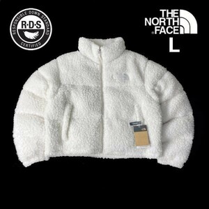 残① 1円～!売切!【正規新品】THE NORTH FACE W HIGH PILE NUPTSE JACKET ダウンジャケット シェルパ ヌプシ US限定(L)白 190122‐160