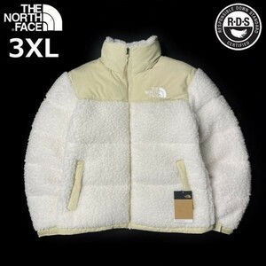 1円～!売切!【正規新品】THE NORTH FACE SHERPA NUPTSE JACKET ボア ダウンジャケット シェルパ ヌプシ US限定(3XL)白 190122-175