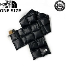 1円～!売切!【正規新品】THE NORTH FACE◆CITY VOYAGEUR SCARF マフラー ダウン RDS認証 US限定 男女兼用 アウトドア(OS)黒 180623-32_画像1