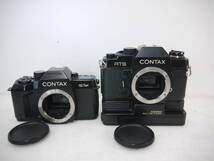 615 CONTAX RTS/167MT コンタックス カメラボディ 2台/REAL TIME WINDER フィルムカメラ ブラックボディ_画像1