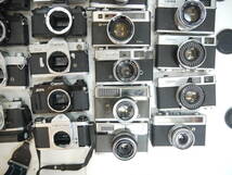 639 MFカメラ フィルムカメラ レンジファインダー 27台 まとめ Canon FTb/EX/AE-1/AV-1/PENTAX/OLYMPUS/MINOLTA/KONICA/YASHICA/RICOH_画像5