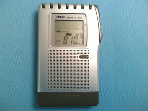 SONY FM/AMポケットラジオ ICF-R300 日本製 　ワイドFM対応★動作品！難あり