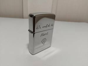 ポールスミスZIPPO★Paul Smith We could be Heros. エッチング彫り込み★2013年1月製造 使用品