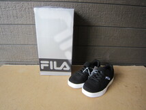 試着のみ FILA フィラ Kids Memory Enkoro 2 Shoe スニーカー キッズ ウォーキングランニング シューズ 18cm 1231230 ブラック/ホワイト_画像1