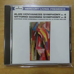 41083500;【CD】イーストマン・ウインド・アンサンブル / ホヴァネス:交響曲第4番(PHCP10062)