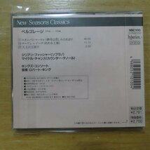 4988052101004;【CD/英盤/HYPERION】キングズ・コンソート / ペルゴレージ/スターバト・マーテル、他(NSC100)_画像2