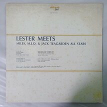 11177841;【Italy盤/Unique Jazz/MONO】Lester Young / LESTER MEETS Miles, M.J.Q. & Jack Teagarden All Stars_画像2